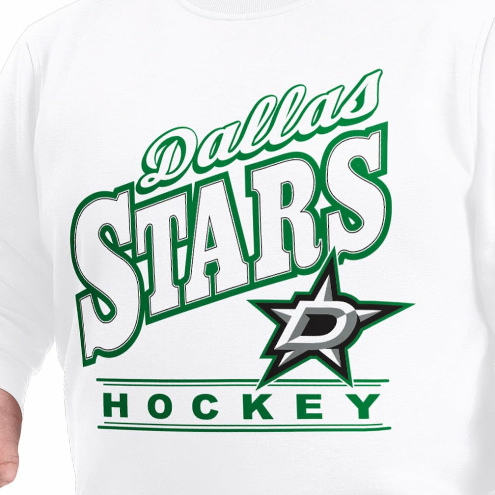 NHL Dallas Stars G-III Sports by Carl Banks Adaptive Headliner Fleece Sweatshirt - White