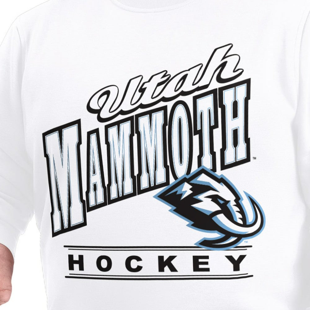 NHL Utah Mammoth G-III Sports by Carl Banks Adaptive Headliner Fleece Sweatshirt - White