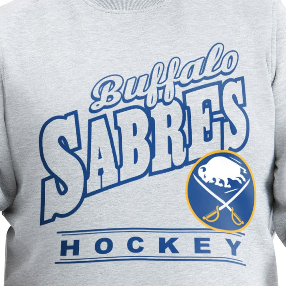 NHL Buffalo Sabres G-III Sports by Carl Banks Adaptive Headliner Fleece Sweatshirt - Gray