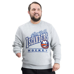 NHL New York Islanders G-III Sports by Carl Banks Adaptive Headliner Fleece Sweatshirt - Gray