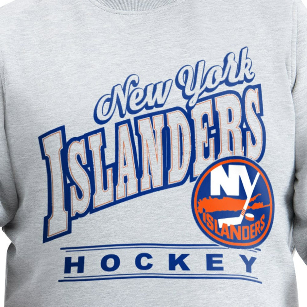NHL New York Islanders G-III Sports by Carl Banks Adaptive Headliner Fleece Sweatshirt - Gray