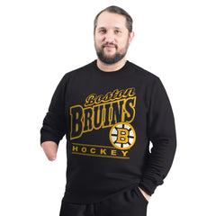 NHL Boston Bruins G-III Sports by Carl Banks Adaptive Headliner Fleece Sweatshirt - Black