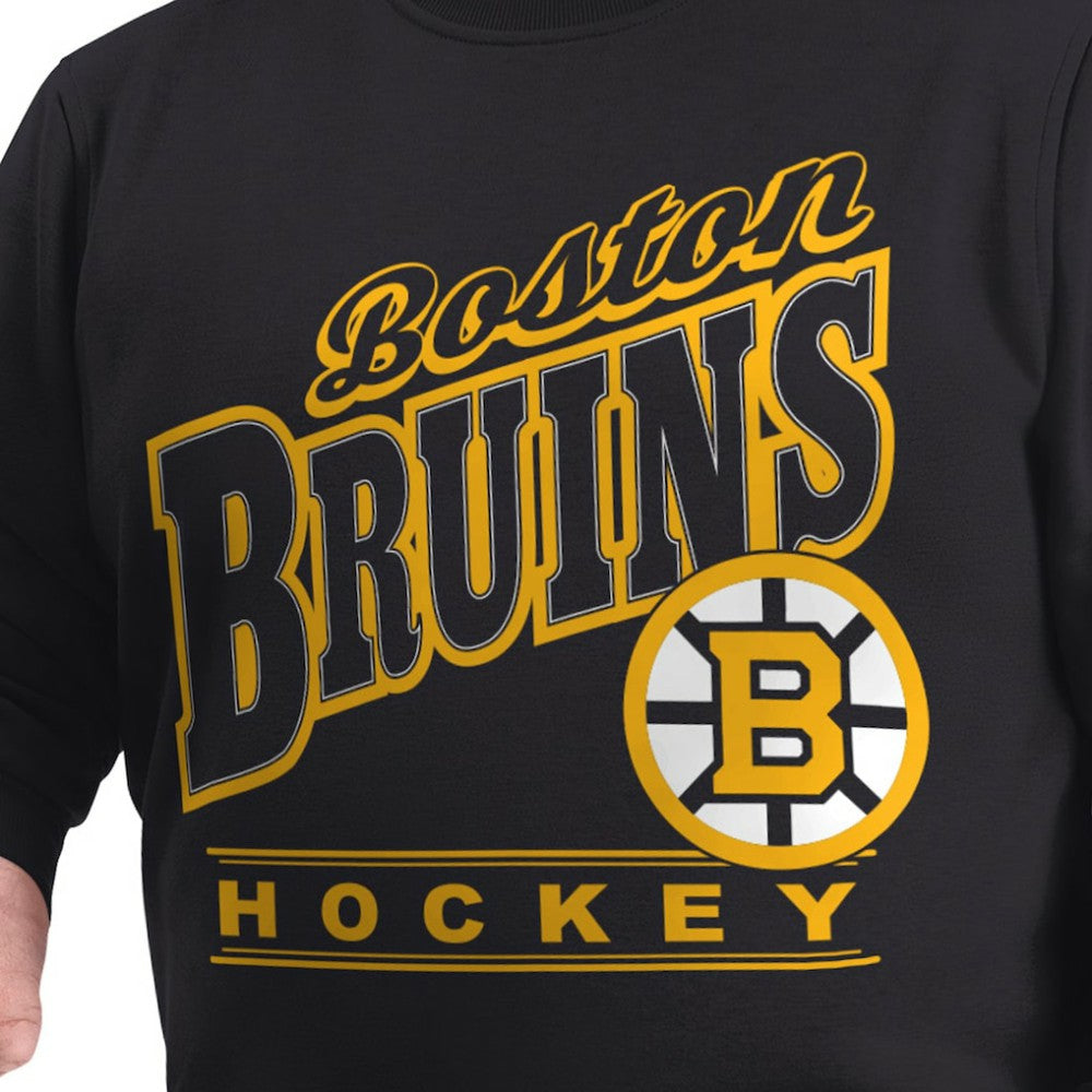 NHL Boston Bruins G-III Sports by Carl Banks Adaptive Headliner Fleece Sweatshirt - Black