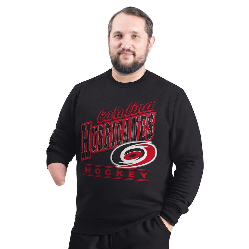 NHL Carolina Hurricanes G-III Sports by Carl Banks Adaptive Headliner Fleece Sweatshirt - Black