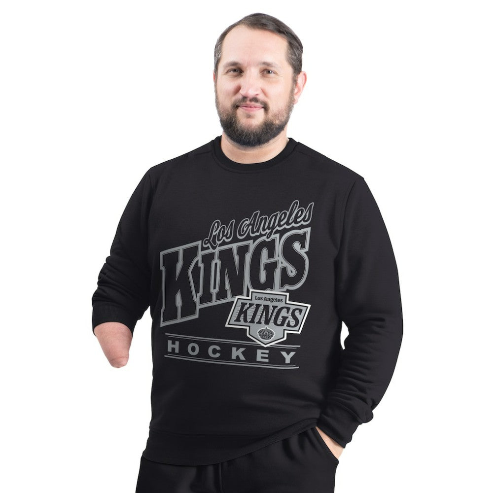 NHL Los Angeles Kings G-III Sports by Carl Banks Adaptive Headliner Fleece Sweatshirt - Black
