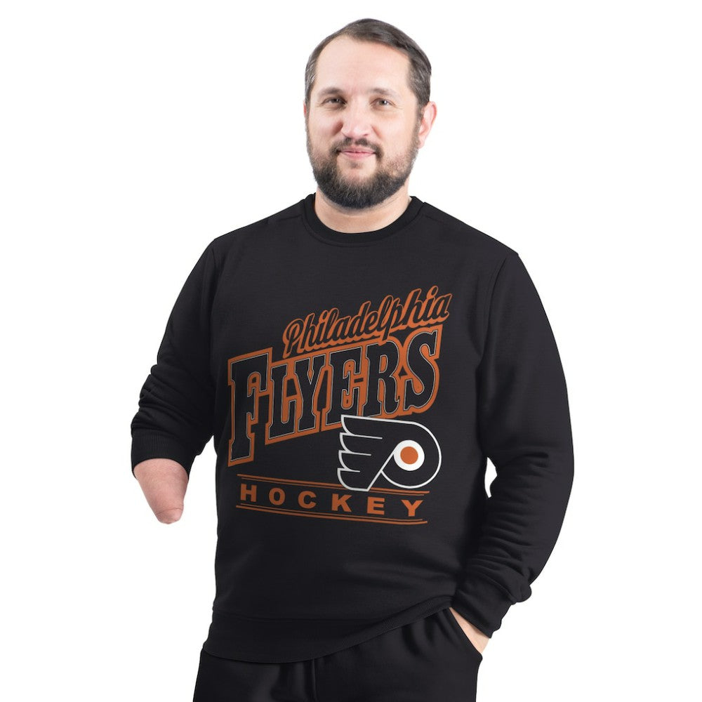 NHL Philadelphia Flyers G-III Sports by Carl Banks Adaptive Headliner Fleece Sweatshirt - Black