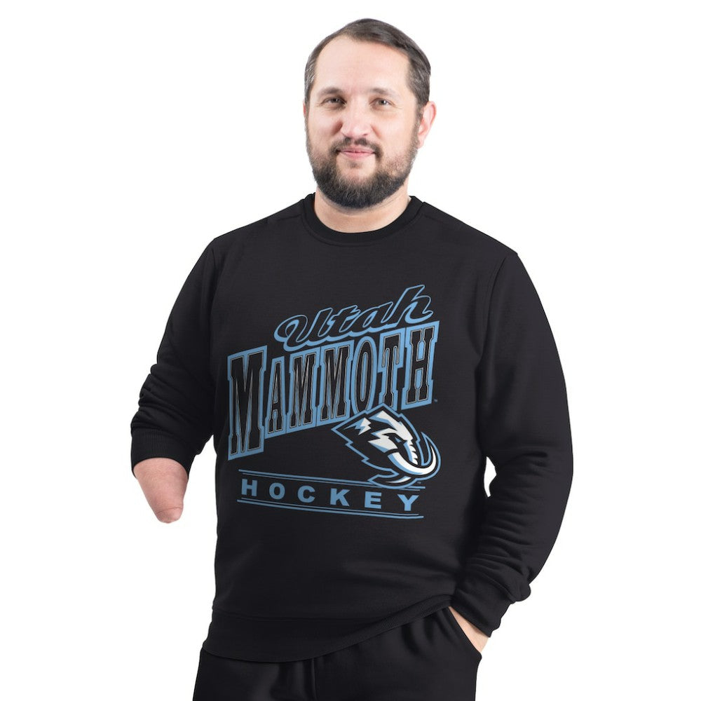 NHL Utah Mammoth G-III Sports by Carl Banks Adaptive Headliner Fleece Sweatshirt - Black