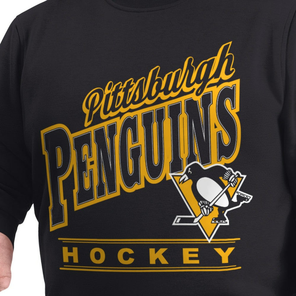 NHL Pittsburgh Penguins G-III Sports by Carl Banks Adaptive Headliner Fleece Sweatshirt - Black