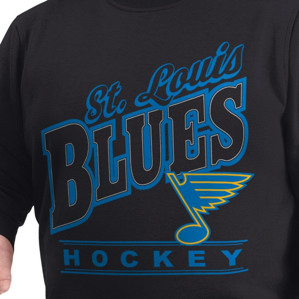 NHL St. Louis Blues G-III Sports by Carl Banks Adaptive Headliner Fleece Sweatshirt - Black