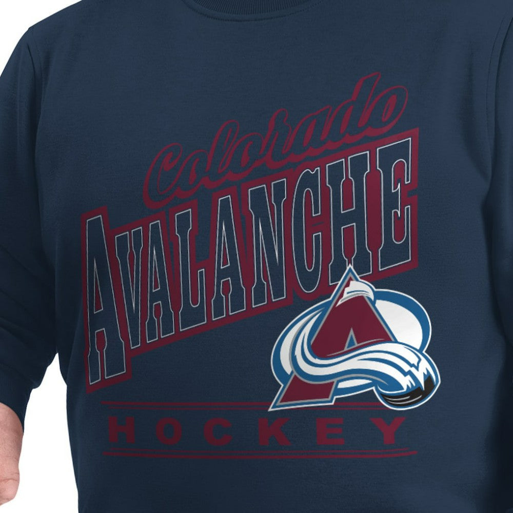 NHL Colorado Avalanche G-III Sports by Carl Banks Adaptive Headliner Fleece Sweatshirt - Navy