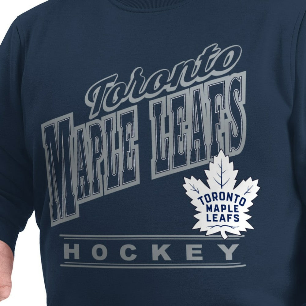 NHL Toronto Maple Leafs G-III Sports by Carl Banks Adaptive Headliner Fleece Sweatshirt - Navy