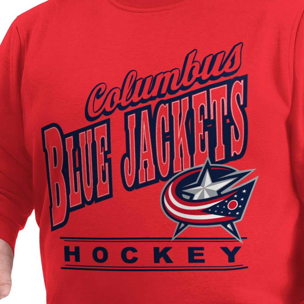 NHL Columbus Blue Jackets G-III Sports by Carl Banks Adaptive Headliner Fleece Sweatshirt - Red
