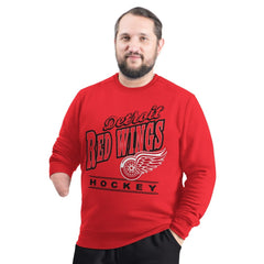 NHL Detroit Red Wings G-III Sports by Carl Banks Adaptive Headliner Fleece Sweatshirt - Red