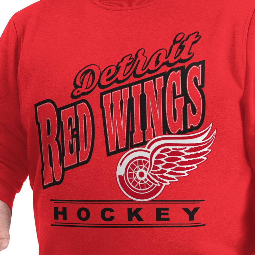 NHL Detroit Red Wings G-III Sports by Carl Banks Adaptive Headliner Fleece Sweatshirt - Red