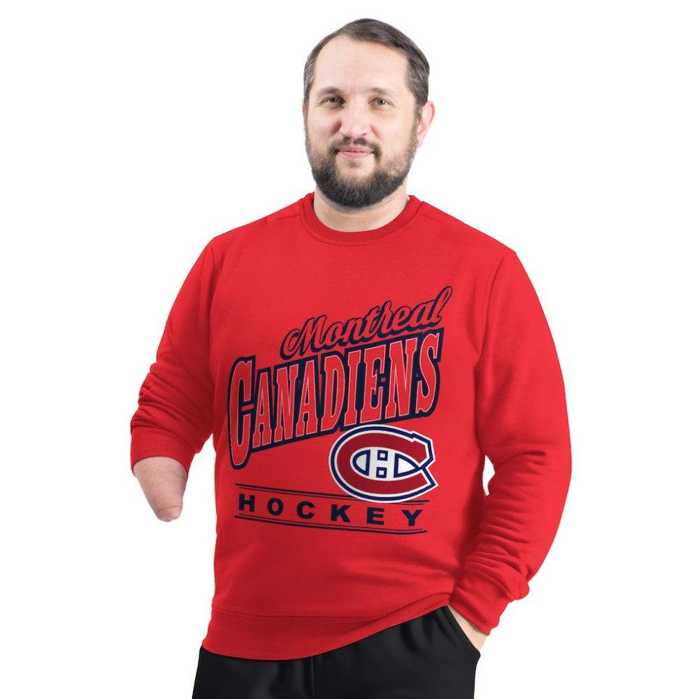 NHL Montreal Canadiens G-III Sports by Carl Banks Adaptive Headliner Fleece Sweatshirt - Red