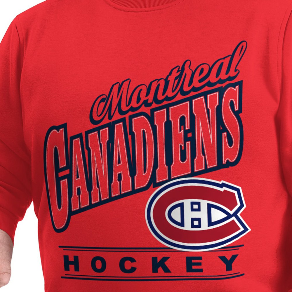 NHL Montreal Canadiens G-III Sports by Carl Banks Adaptive Headliner Fleece Sweatshirt - Red