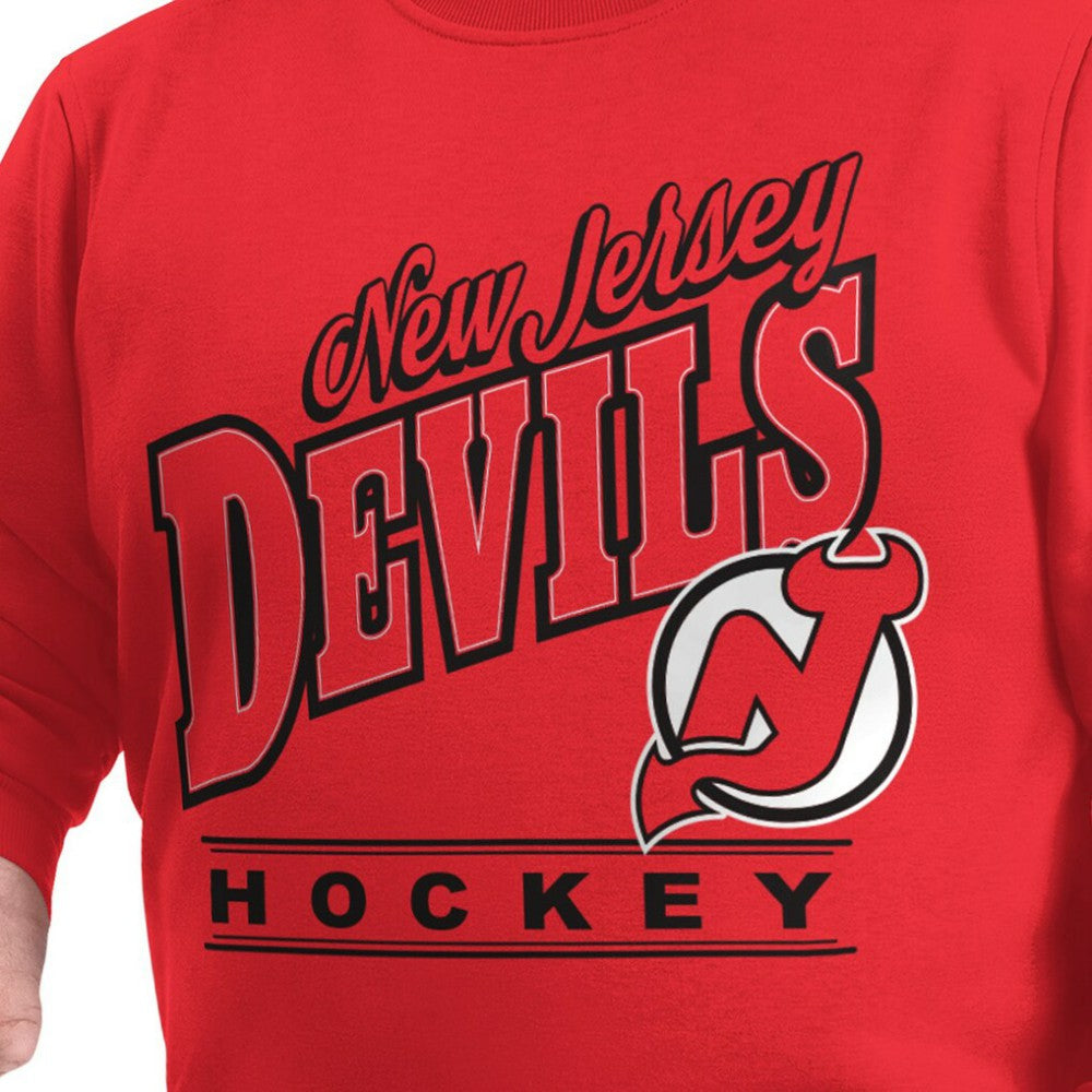 NHL New Jersey Devils G-III Sports by Carl Banks Adaptive Headliner Fleece Sweatshirt - Red