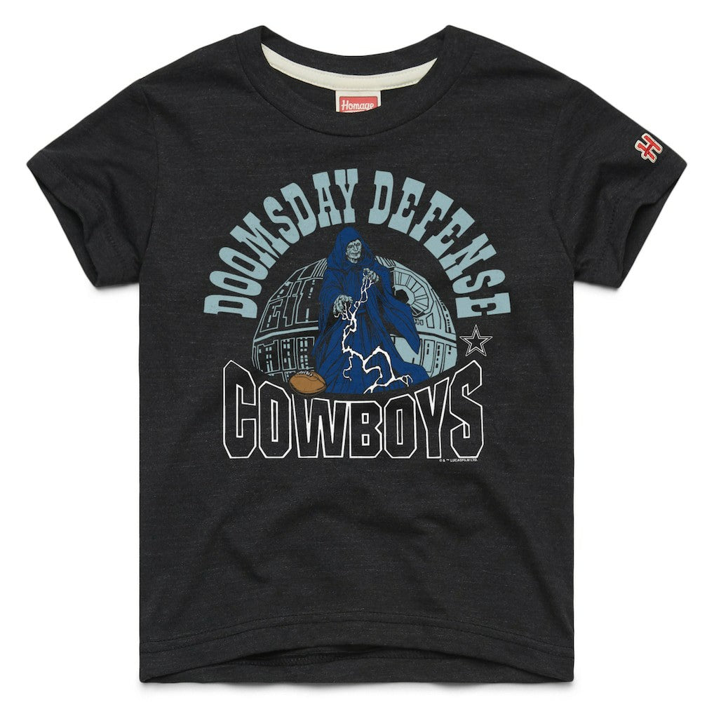 Dallas Cowboys Homage Youth Star Wars x NFL Tri-Blend T-Shirt Black