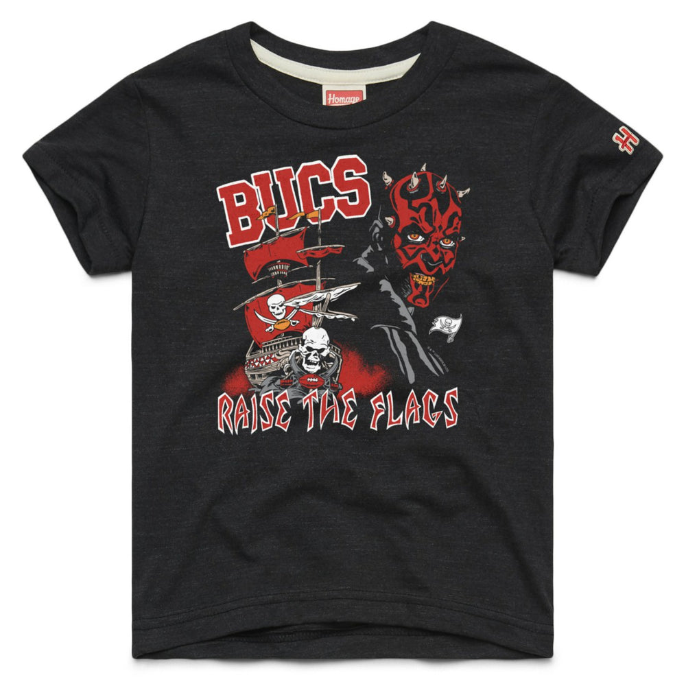 Tampa Bay Buccaneers Homage Youth Star Wars x NFL Tri-Blend T-Shirt Black