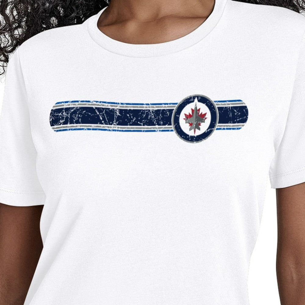 NHL Winnipeg Jets Starter Women's Team Stripe T-Shirt - White