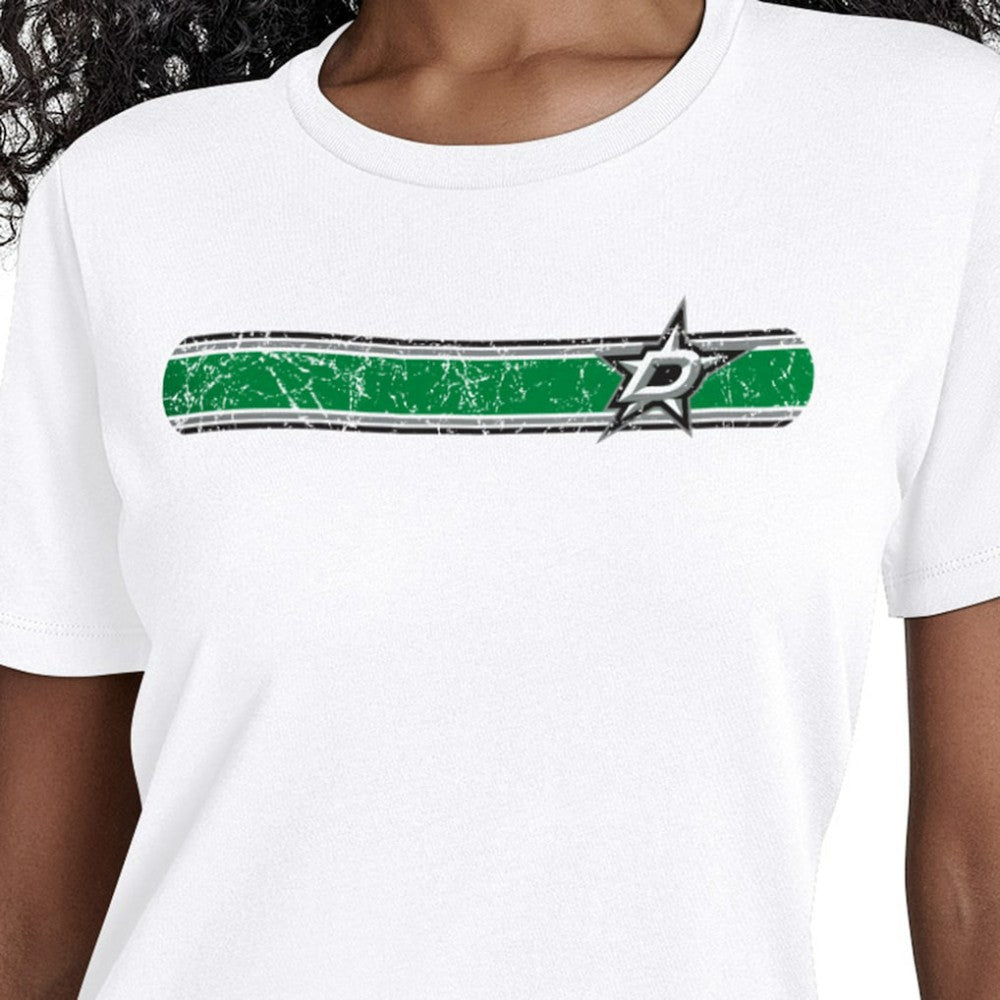 NHL Dallas Stars Starter Women's Team Stripe T-Shirt - White