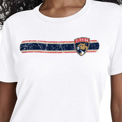 NHL Florida Panthers Starter Women's Team Stripe T-Shirt - White