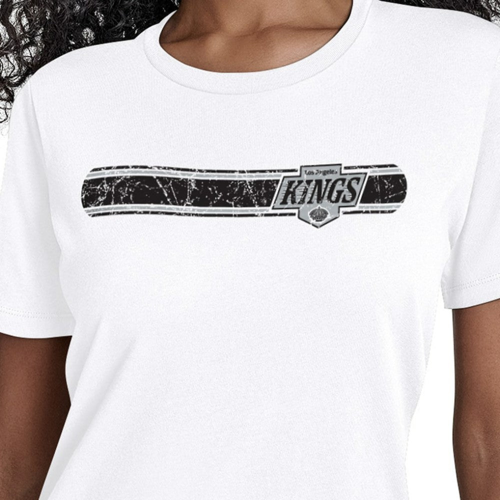 NHL Los Angeles Kings Starter Women's Team Stripe T-Shirt - White