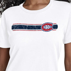 NHL Montreal Canadiens Starter Women's Team Stripe T-Shirt - White