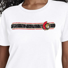 NHL Ottawa Senators Starter Women's Team Stripe T-Shirt - White