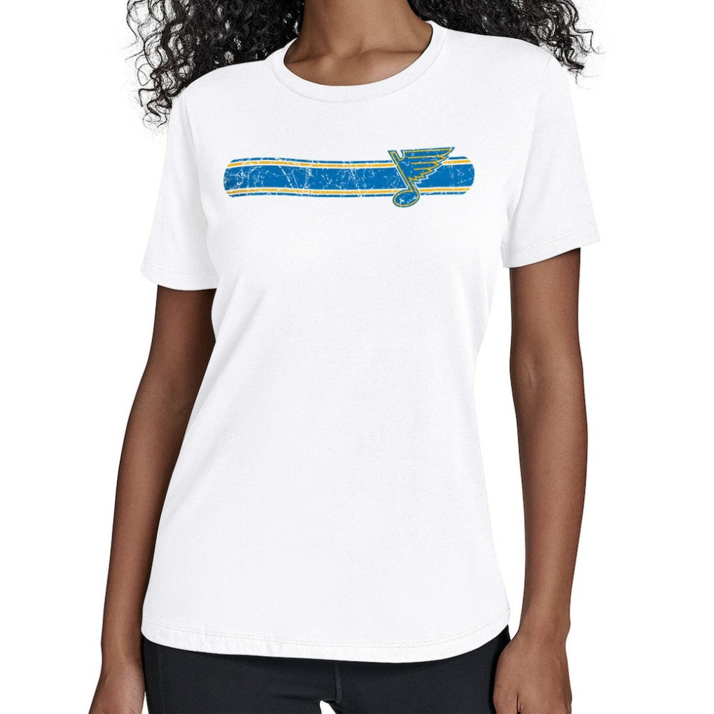 NHL St. Louis Blues Starter Women's Team Stripe T-Shirt - White