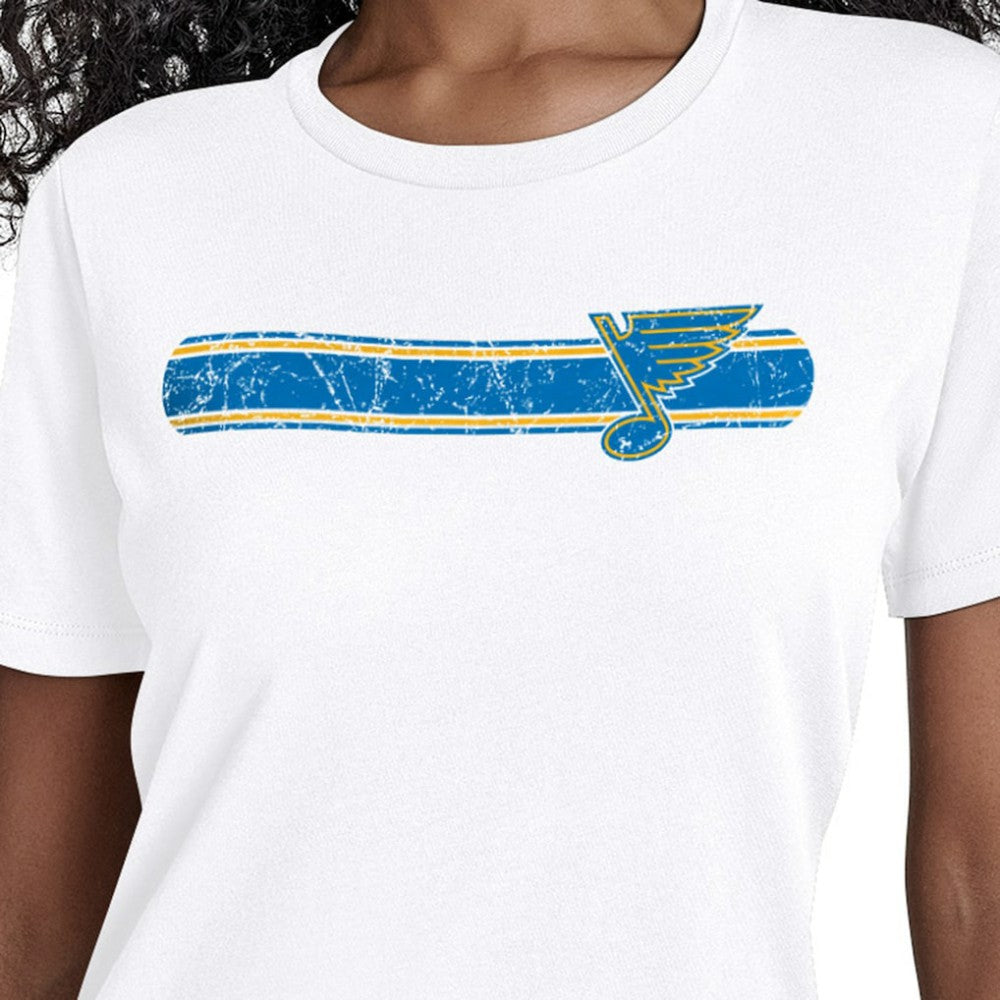 NHL St. Louis Blues Starter Women's Team Stripe T-Shirt - White