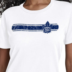 NHL Toronto Maple Leafs Starter Women's Team Stripe T-Shirt - White