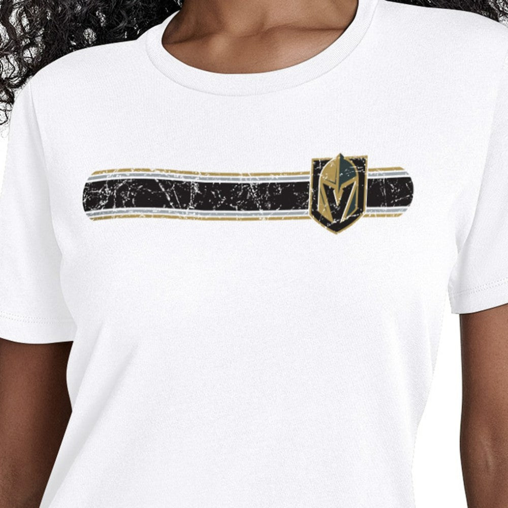 NHL Vegas Golden Knights Starter Women's Team Stripe T-Shirt - White