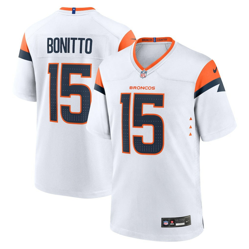 Nik Bonitto Denver Broncos Game Jersey White