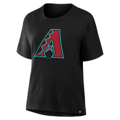 Arizona Diamondbacks Women's Scoop Neck T-Shirt - Black T-shirts