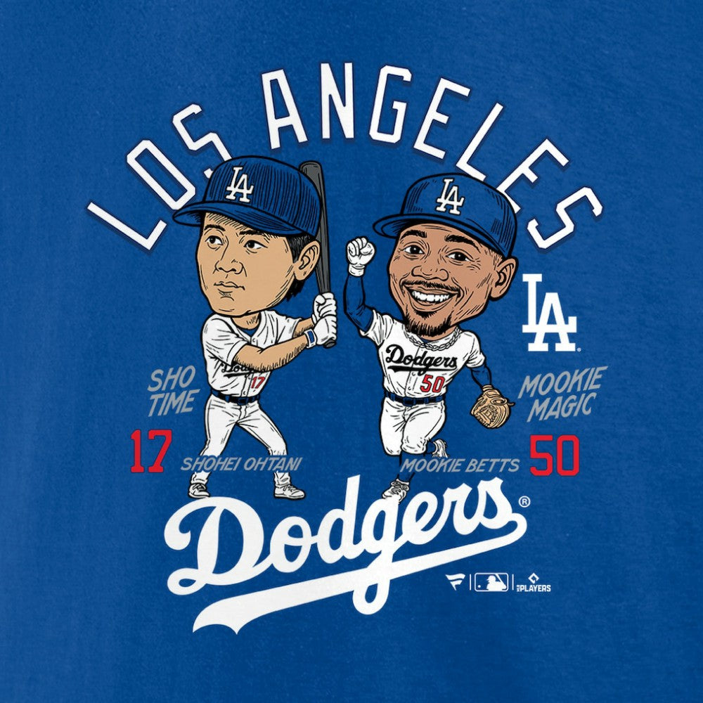 Mookie Betts & Shohei Ohtani Los Angeles Dodgers Player Duo T-Shirt - Royal T-shirts