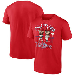 Bryce Harper & Kyle Schwarber Philadelphia Phillies Player Duo T-Shirt - Red T-shirts