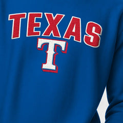 Texas Rangers Champion Reverse Weave Chenille Sweatshirt - Royal Sweatshirts