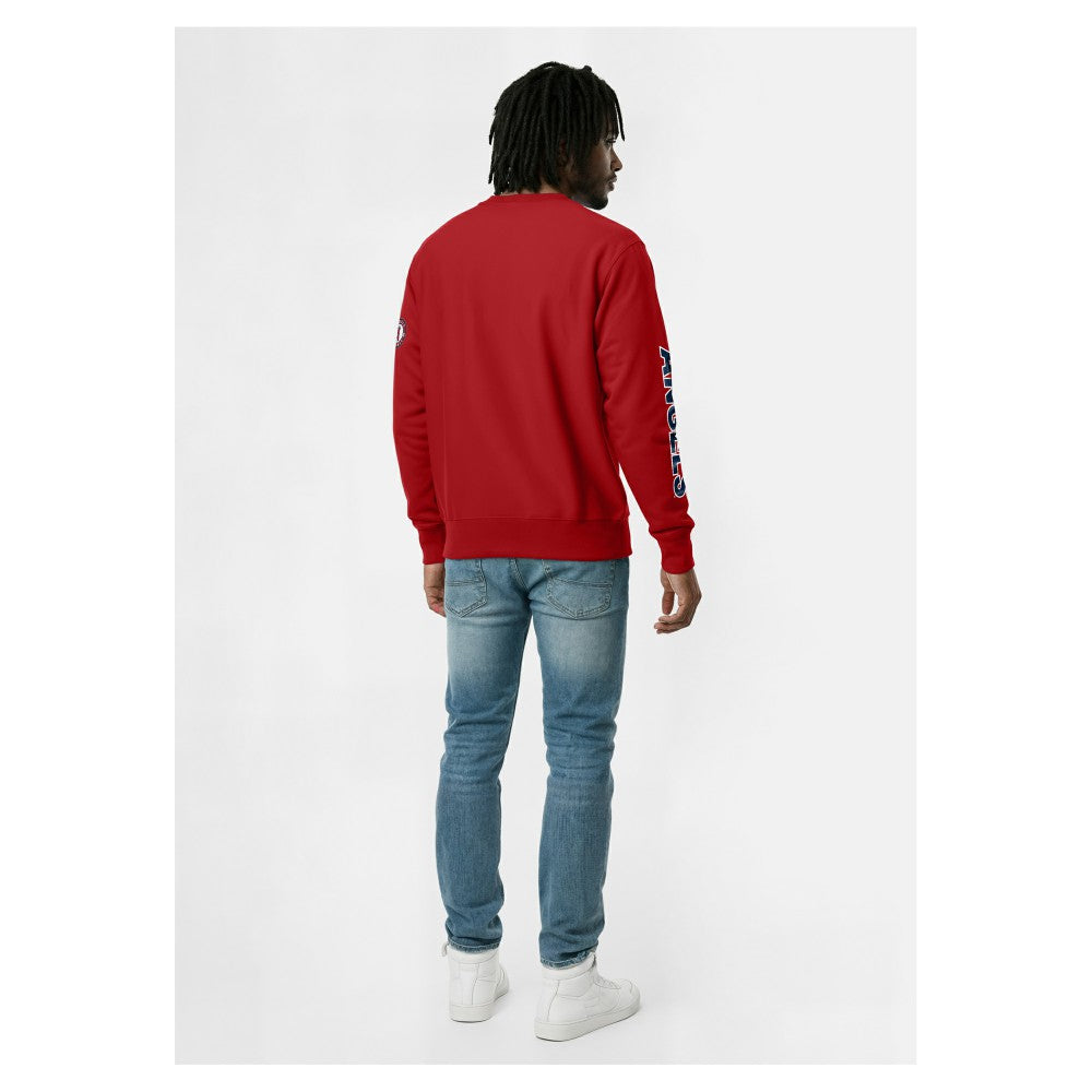 Los Angeles Angels Champion Reverse Weave Chenille Sweatshirt - Red Sweatshirts