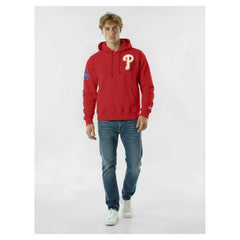 Philadelphia Phillies Champion Reverse Weave Chenille Hoodie - Red Hoodies