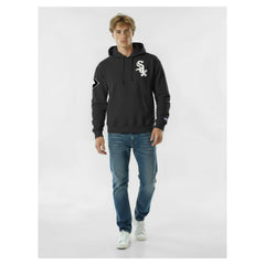 Chicago White Sox Champion Reverse Weave Chenille Hoodie - Black Hoodies