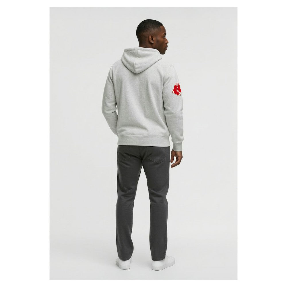 Boston Red Sox Champion Reverse Weave Chenille Full-Zip Hoodie - Gray Hoodies