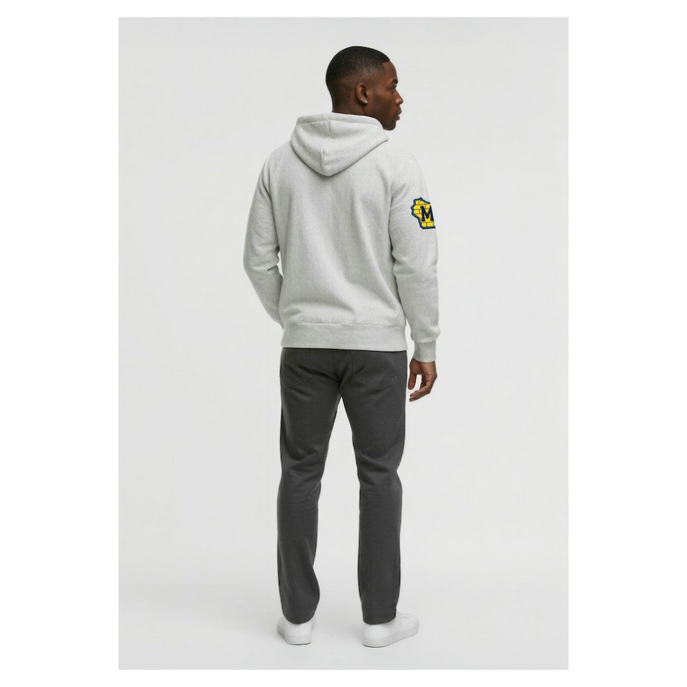 Milwaukee Brewers Champion Reverse Weave Chenille Full-Zip Hoodie - Gray Hoodies