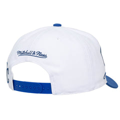 Kansas City Royals Mitchell & Ness Unisex XL Script Pro Crown Snapback Hat - White/Royal Hats