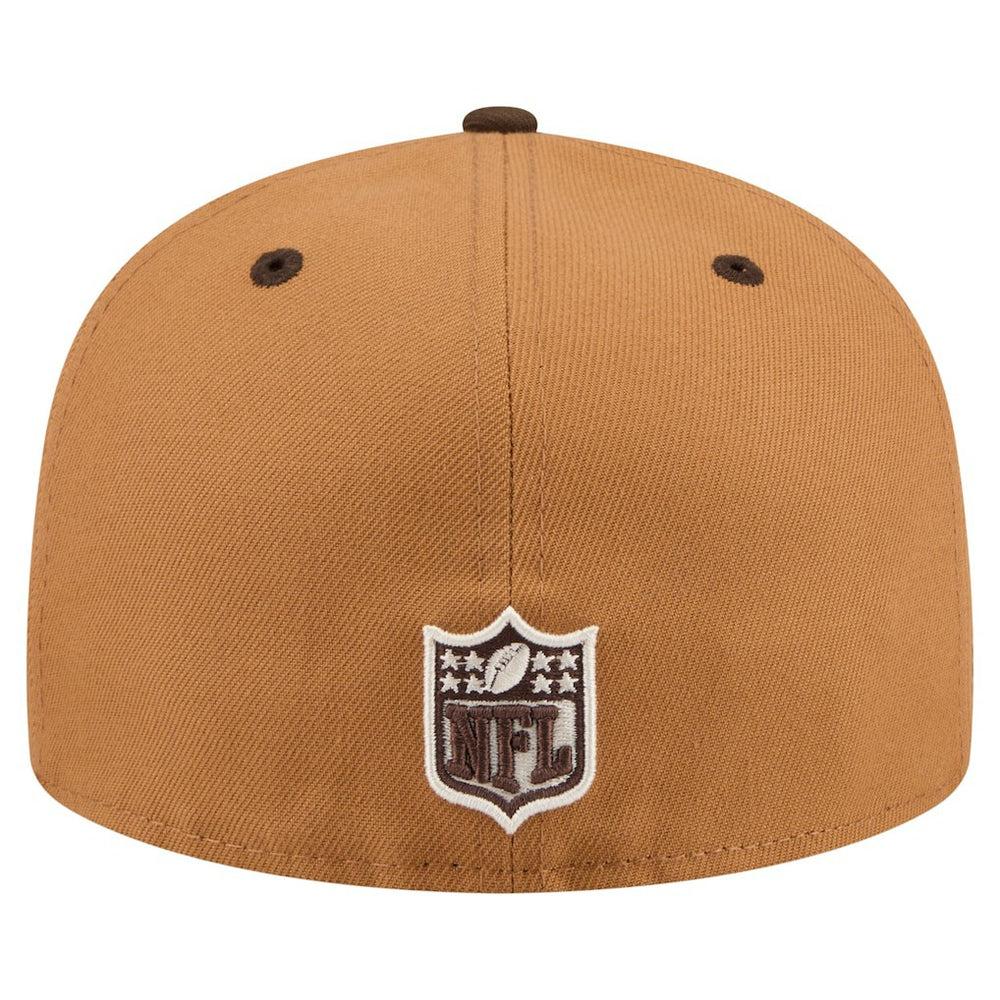 Washington Commanders New Era Two-Tone Walnut 59FIFTY Fitted Hat Light Brown/Dark Brown