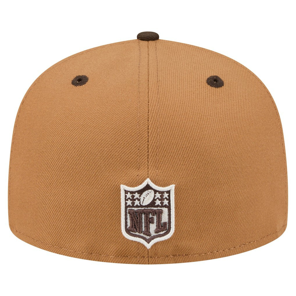 Arizona Cardinals New Era Two-Tone Walnut 59FIFTY Fitted Hat Light Brown/Dark Brown
