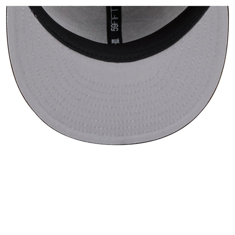 Baltimore Ravens New Era Two-Tone Walnut 59FIFTY Fitted Hat Light Brown/Dark Brown