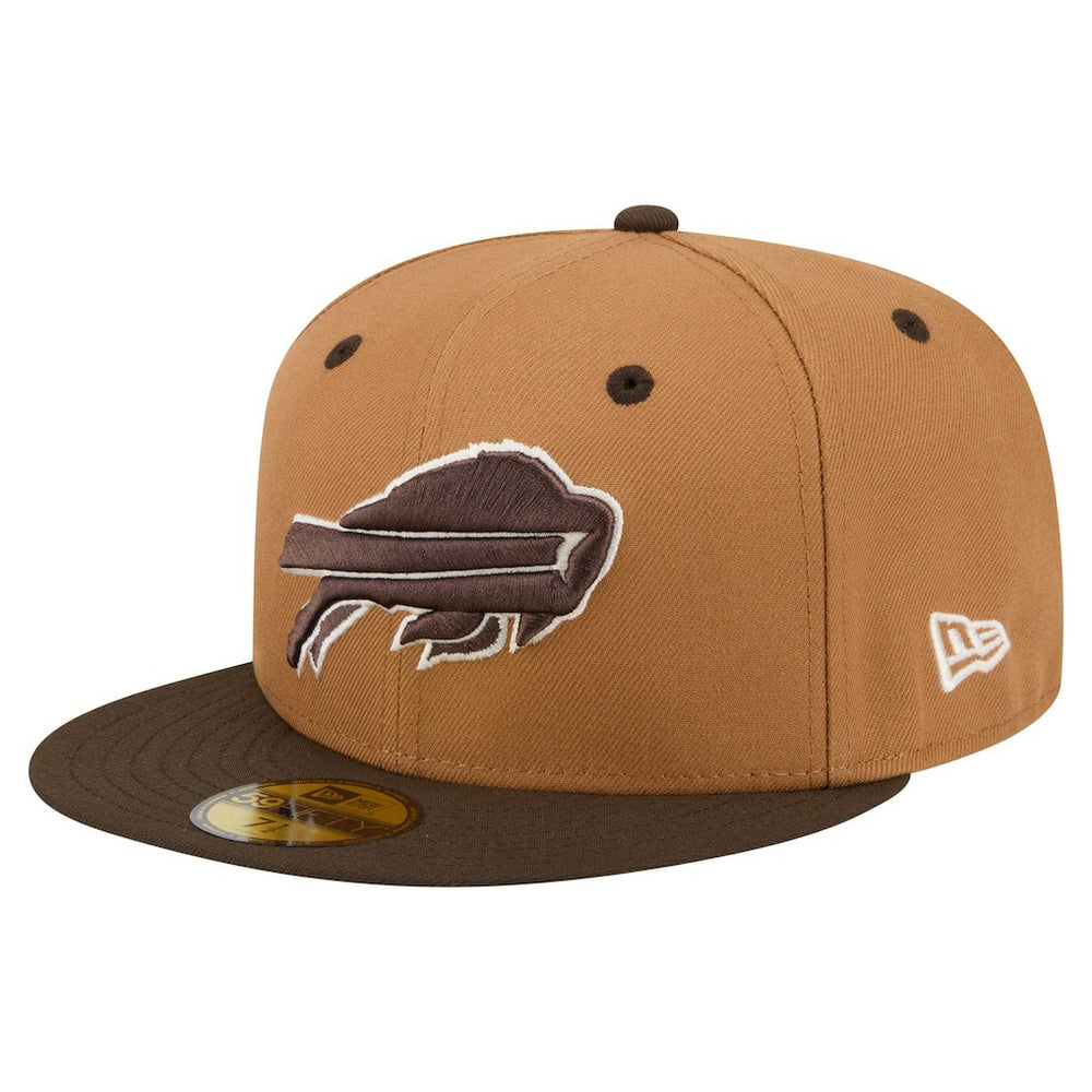 Buffalo Bills New Era Two-Tone Walnut 59FIFTY Fitted Hat Light Brown/Dark Brown