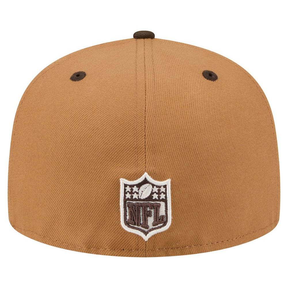 Buffalo Bills New Era Two-Tone Walnut 59FIFTY Fitted Hat Light Brown/Dark Brown