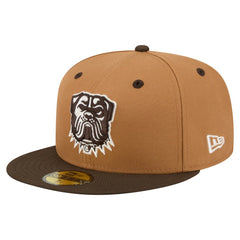 Cleveland Browns New Era Two-Tone Walnut 59FIFTY Fitted Hat Light Brown/Dark Brown